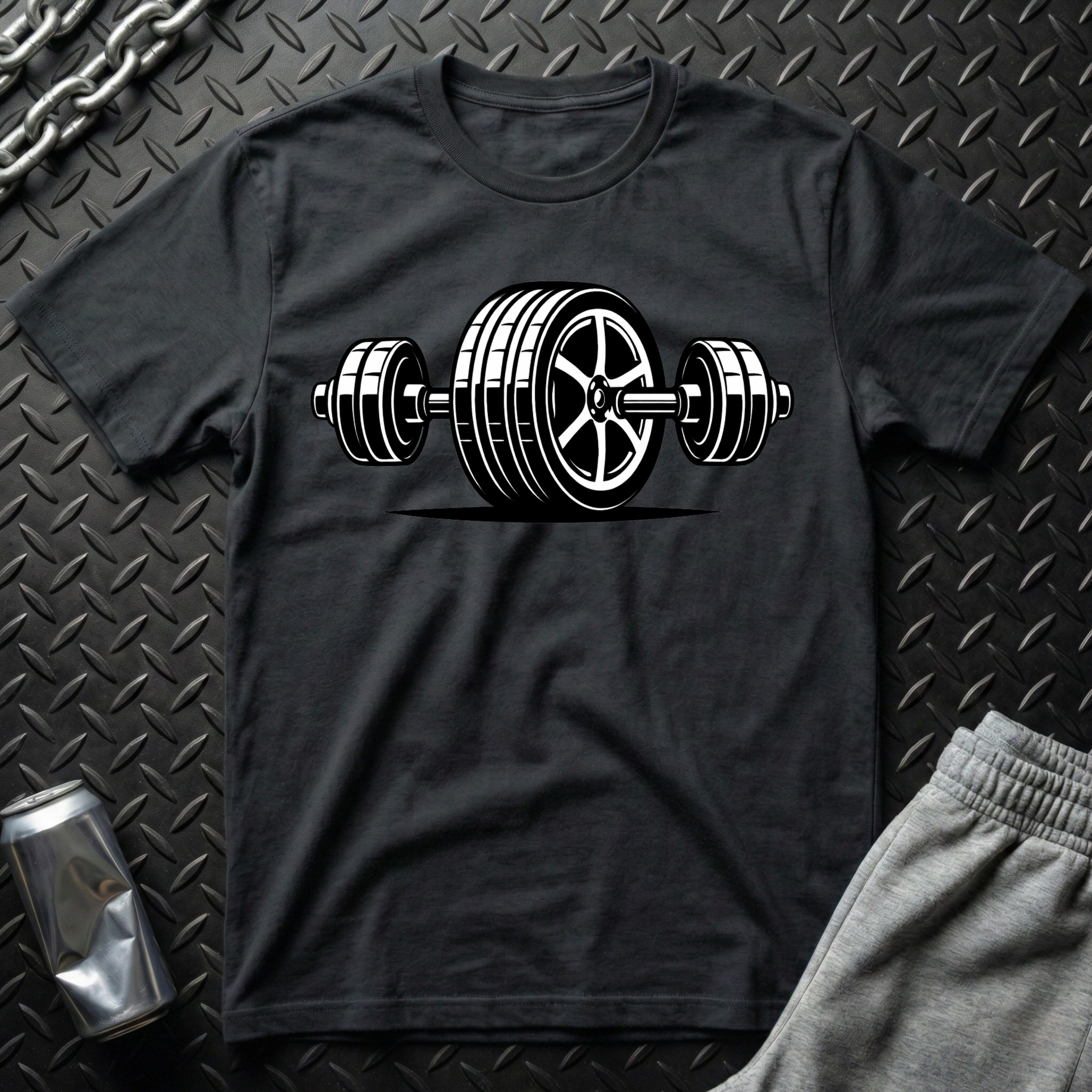 Tire Barbell T-Shirt