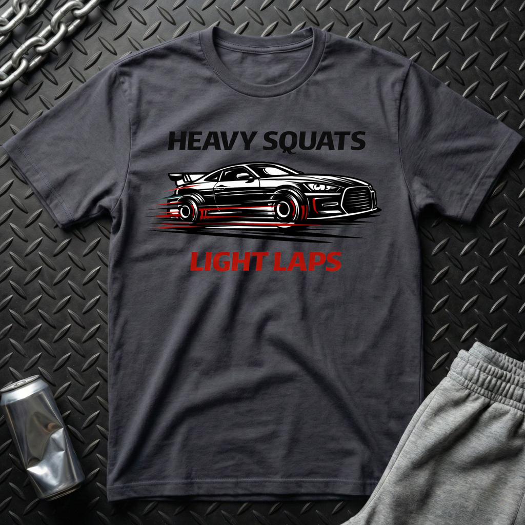 Heavy Squats, Light Laps T-Shirt