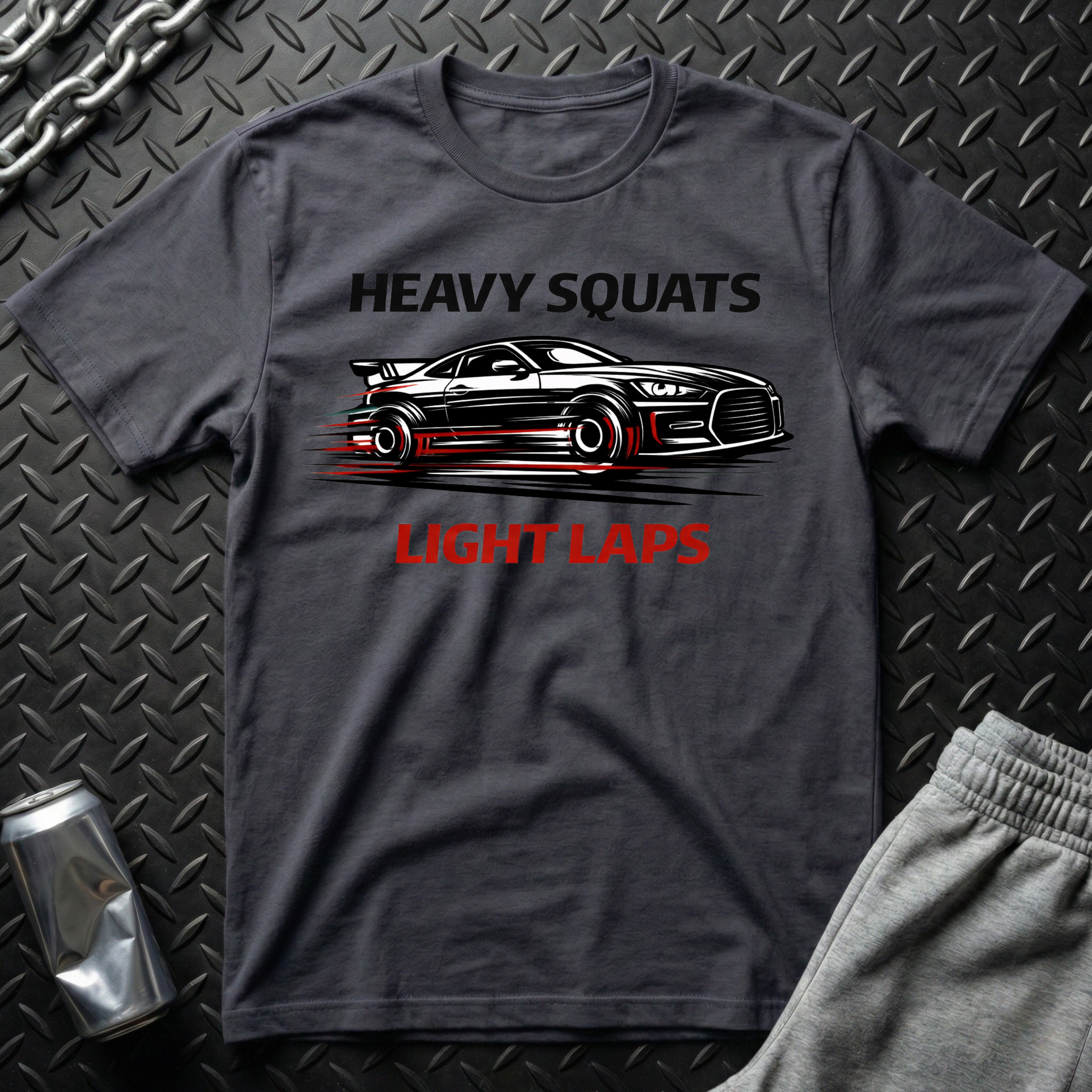 Heavy Squats, Light Laps T-Shirt