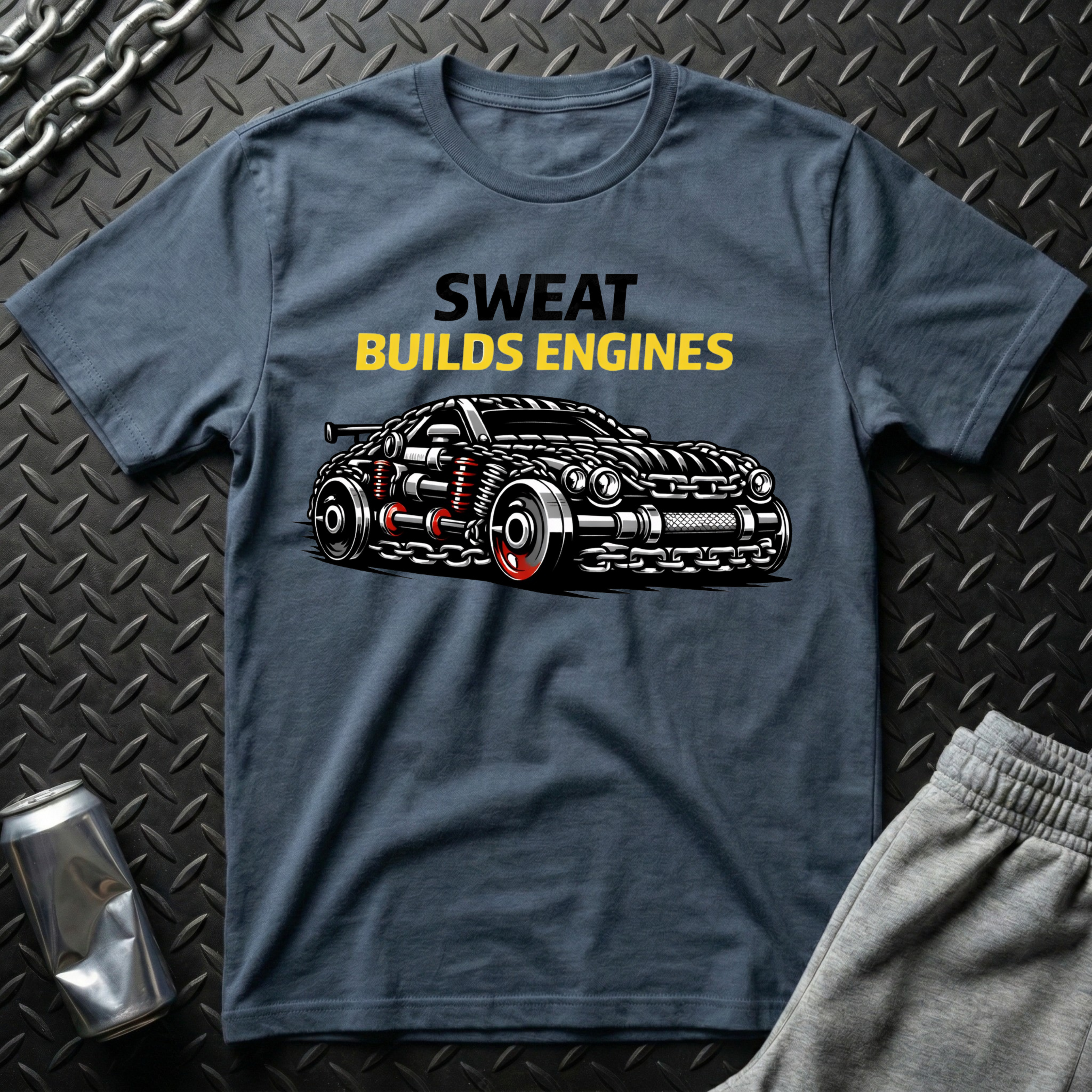 Sweat Builds Engines T-Shirt