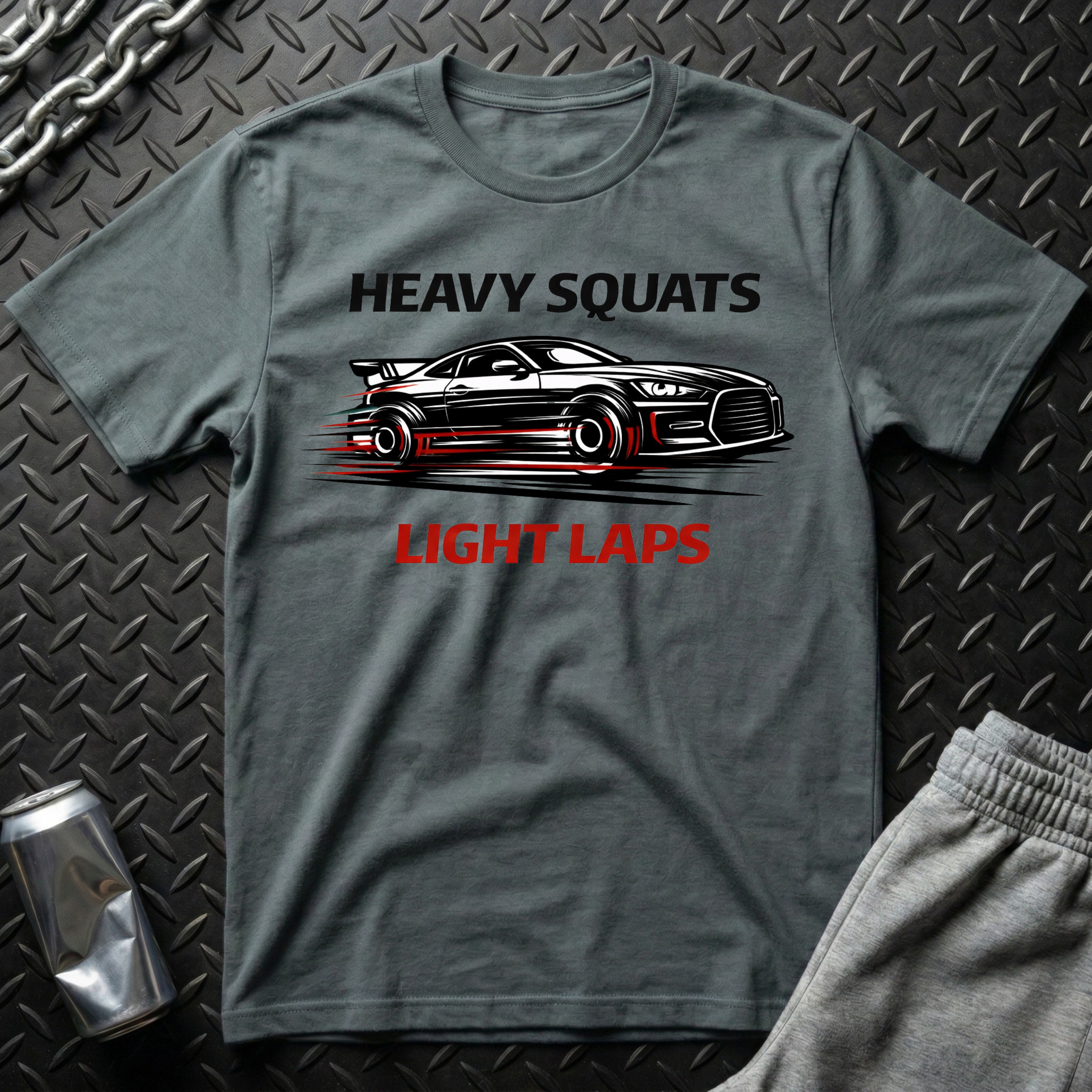 Heavy Squats, Light Laps T-Shirt
