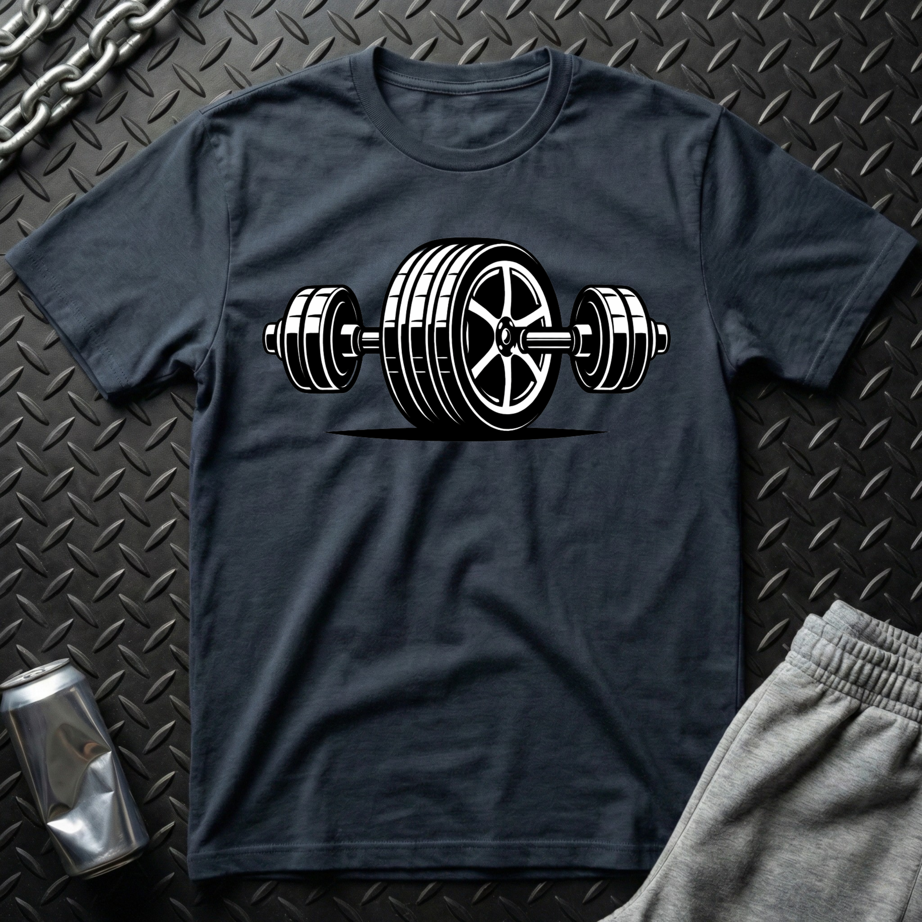 Tire Barbell T-Shirt