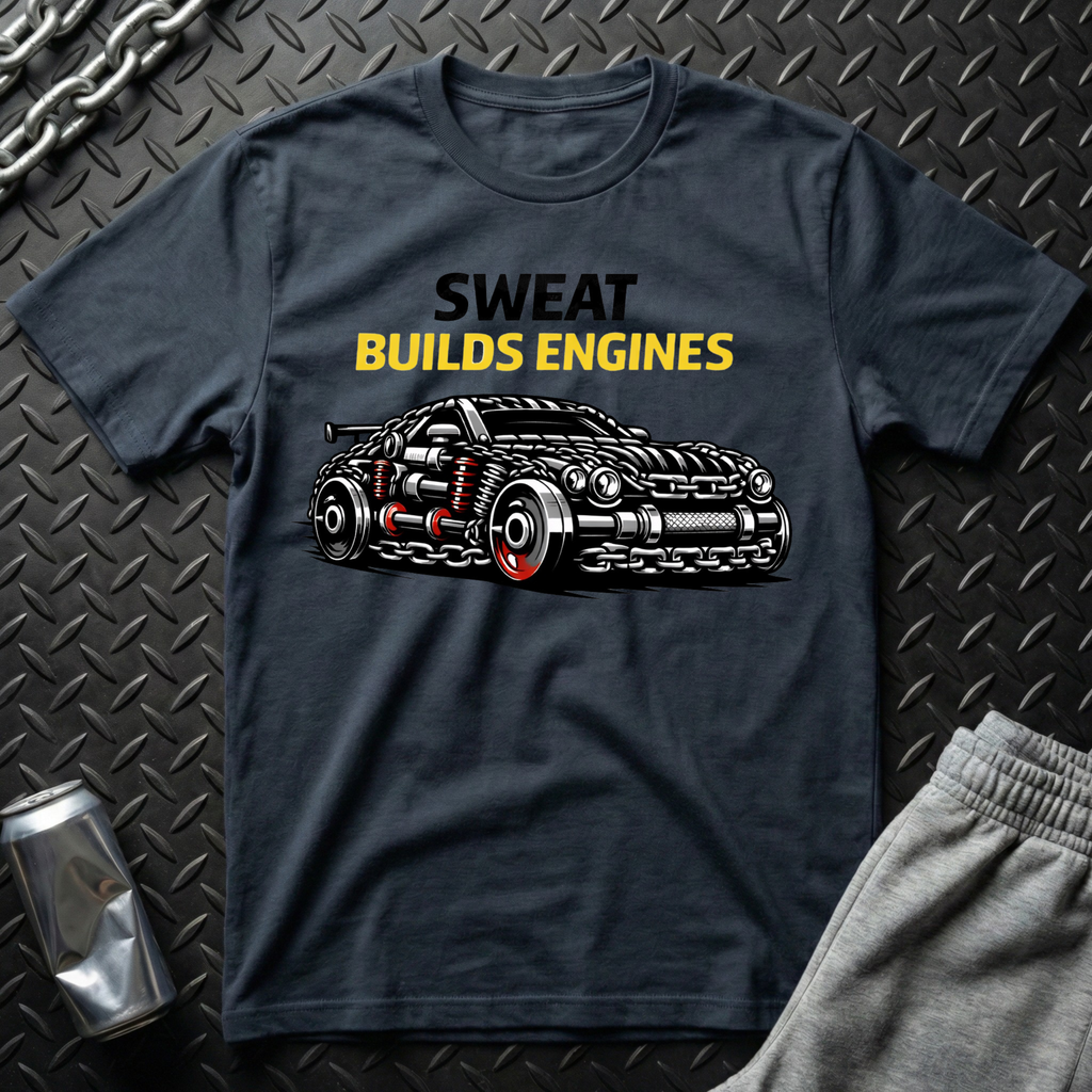 Sweat Builds Engines T-Shirt