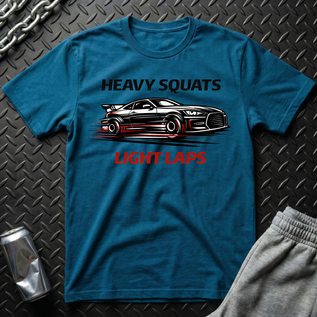 Heavy Squats, Light Laps T-Shirt