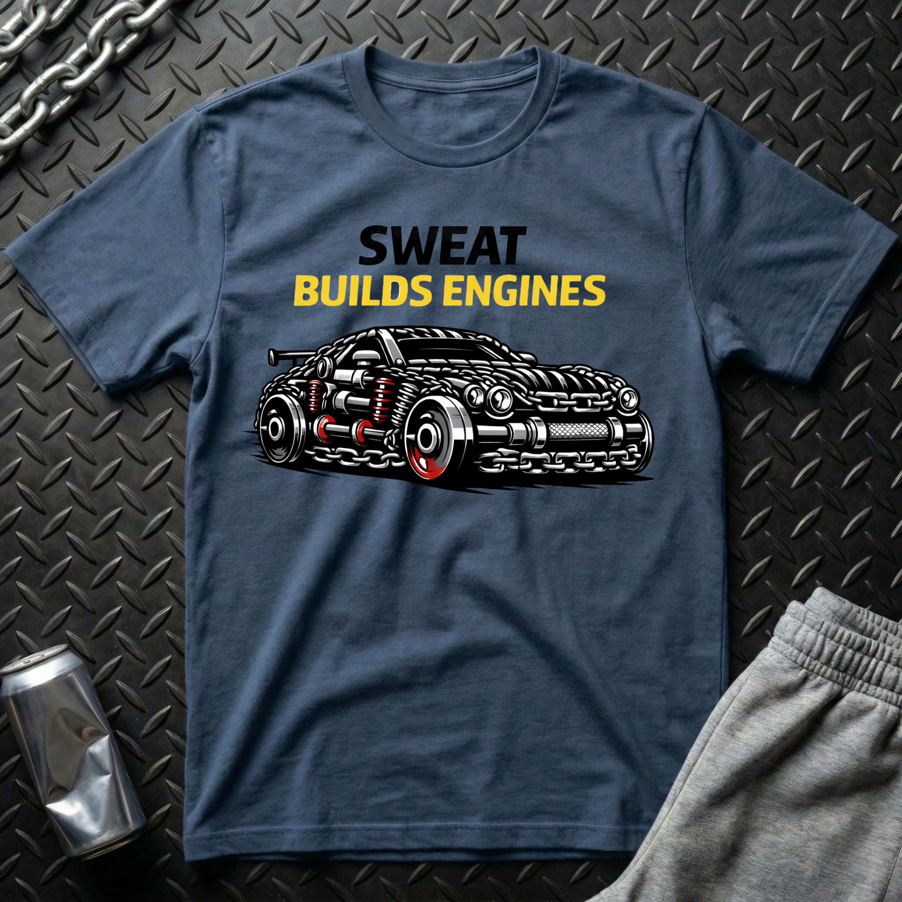 Sweat Builds Engines T-Shirt