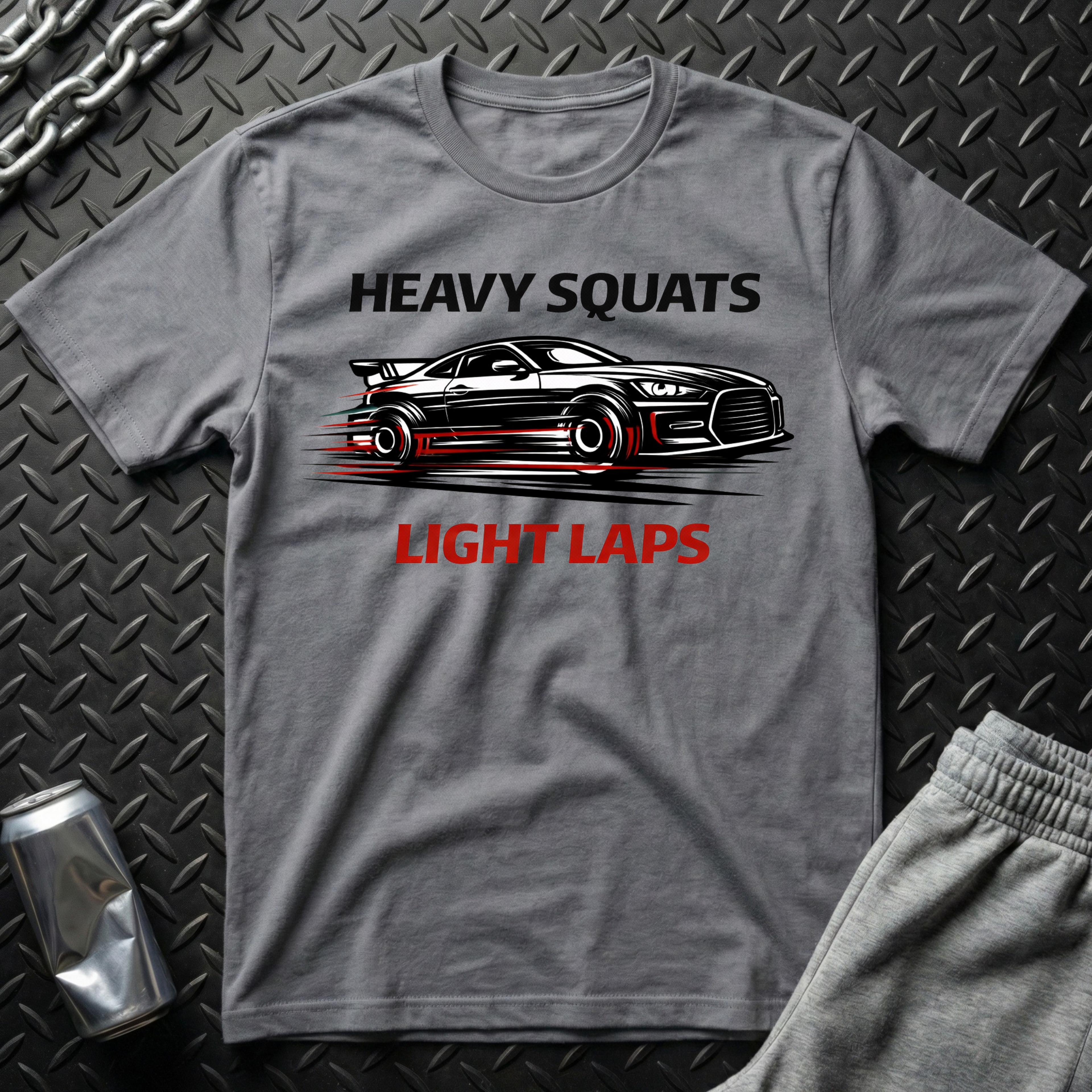 Heavy Squats, Light Laps T-Shirt
