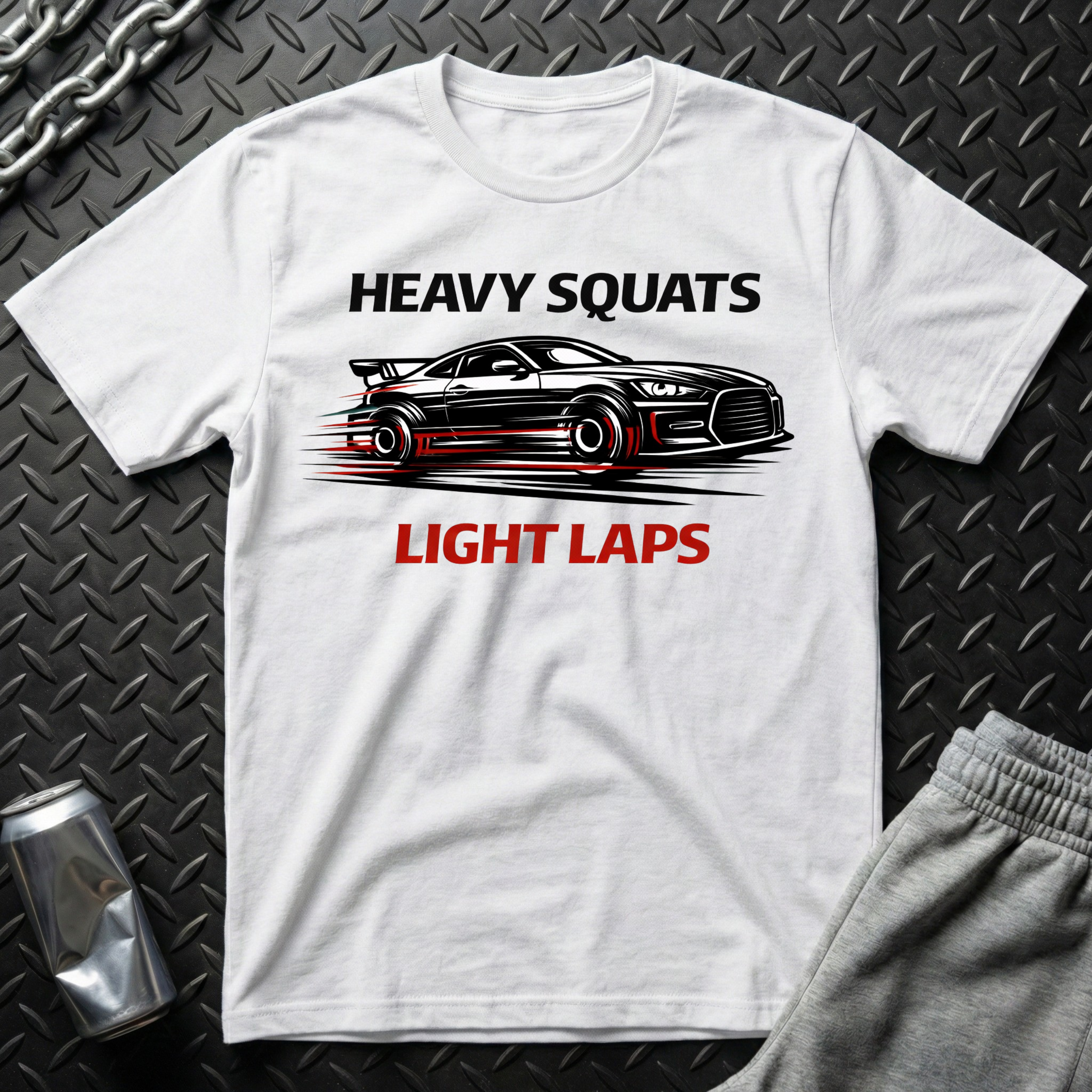 Heavy Squats, Light Laps T-Shirt